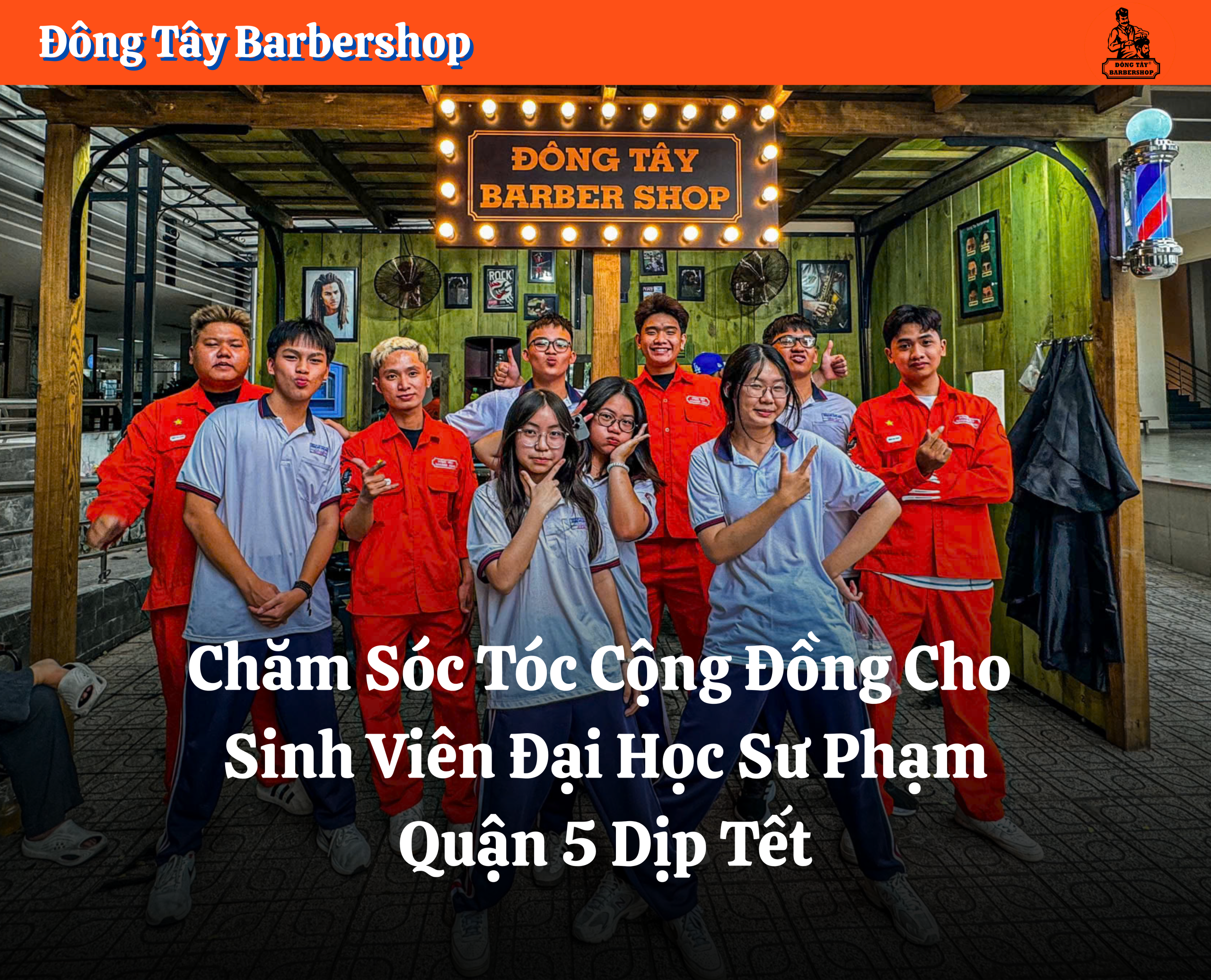Chăm Sóc Tóc Cộng Đồng Cho Sinh Viên Đại Học Sư Phạm Quận 5 Dịp Tết